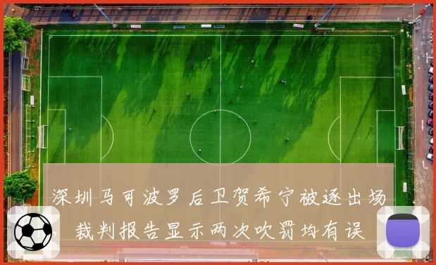 深圳马可波罗后卫贺希宁被逐出场，裁判报告显示两次吹罚均有误