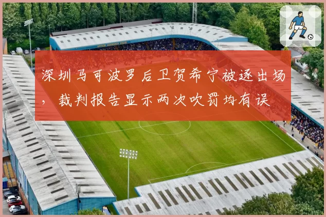 深圳马可波罗后卫贺希宁被逐出场，裁判报告显示两次吹罚均有误